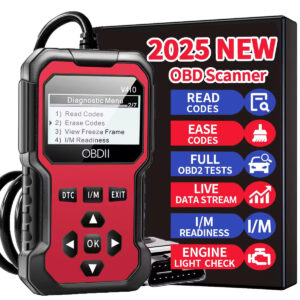 車用OBD2スキャナー診断ツールコードリーダー　エンジン故障コードリーダー1996年以来のすべてのOBD IIプロトコル対応車を診断できるスキャンツール